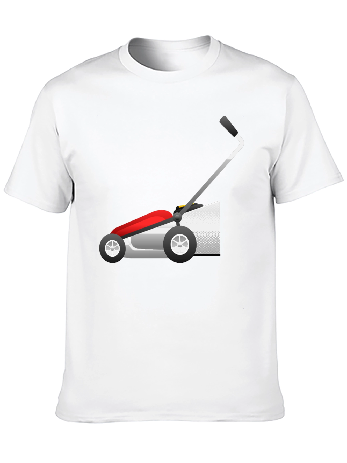 Lawn Mower Graphic Tee - Black Cotton Blend