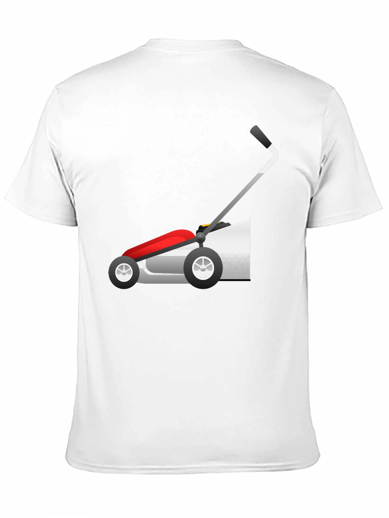 Lawn Mower Graphic Tee - Black Cotton Blend