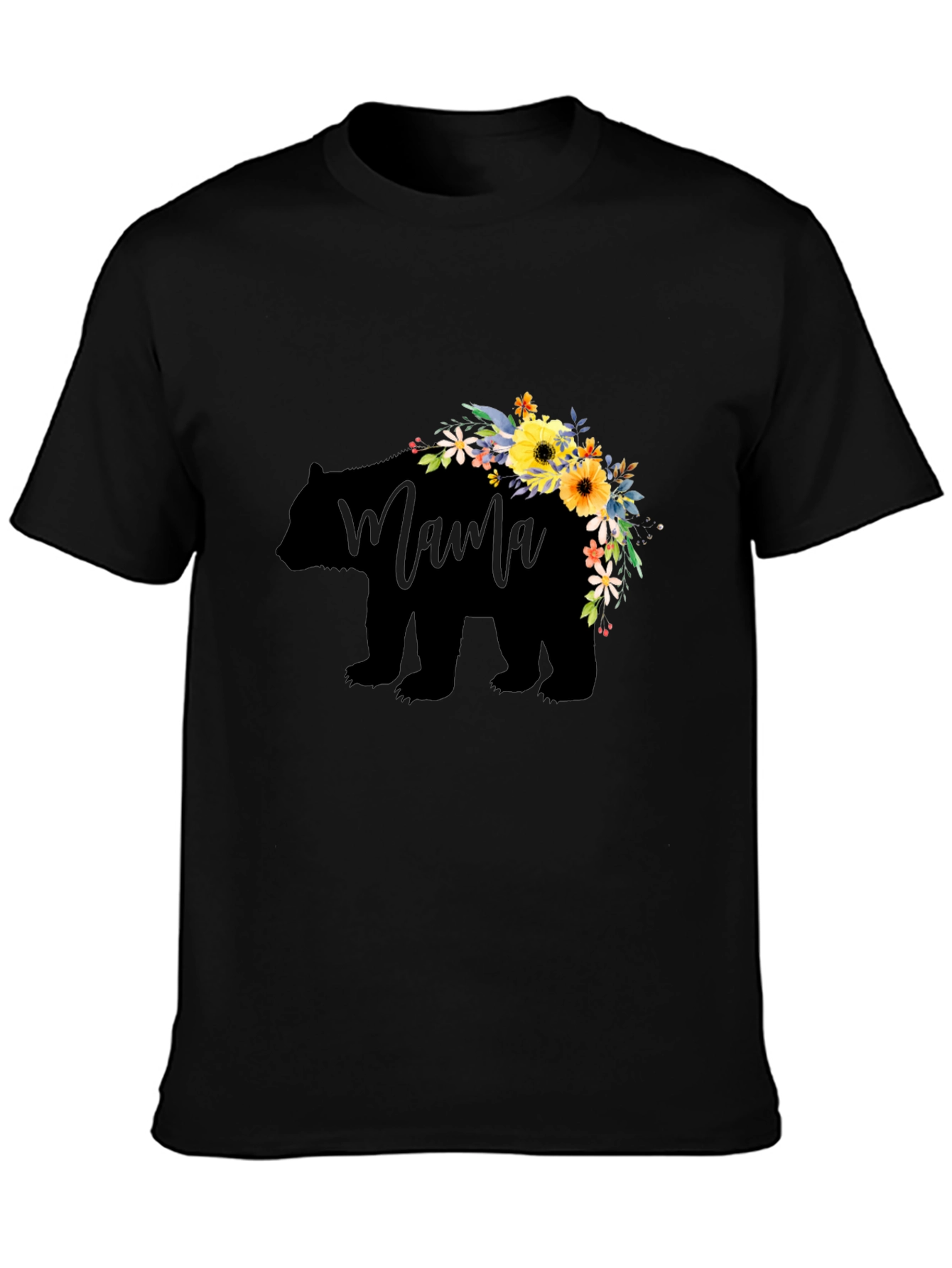 Mama Bear Floral Graphic T-Shirt