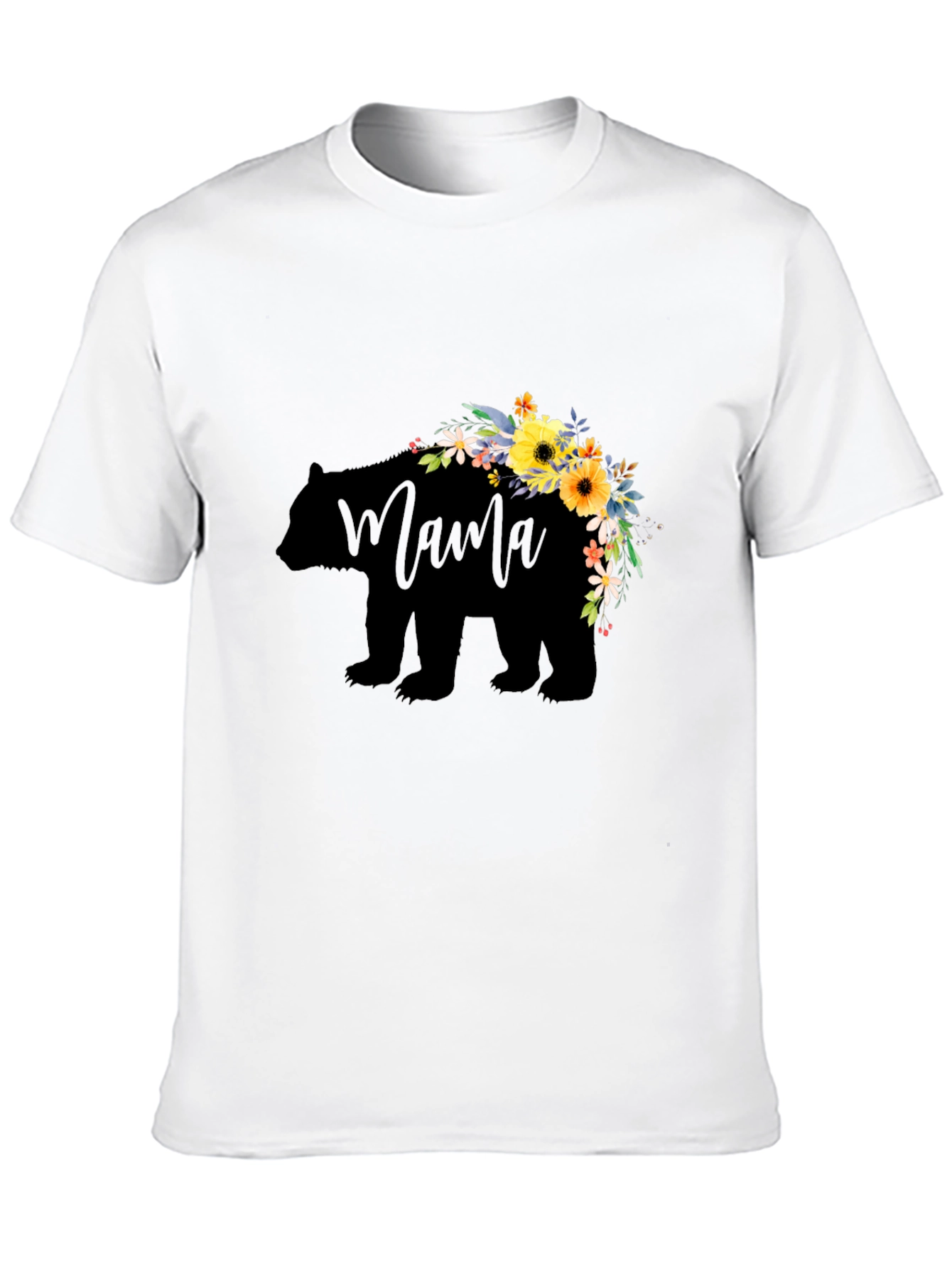 Mama Bear Floral Graphic T-Shirt