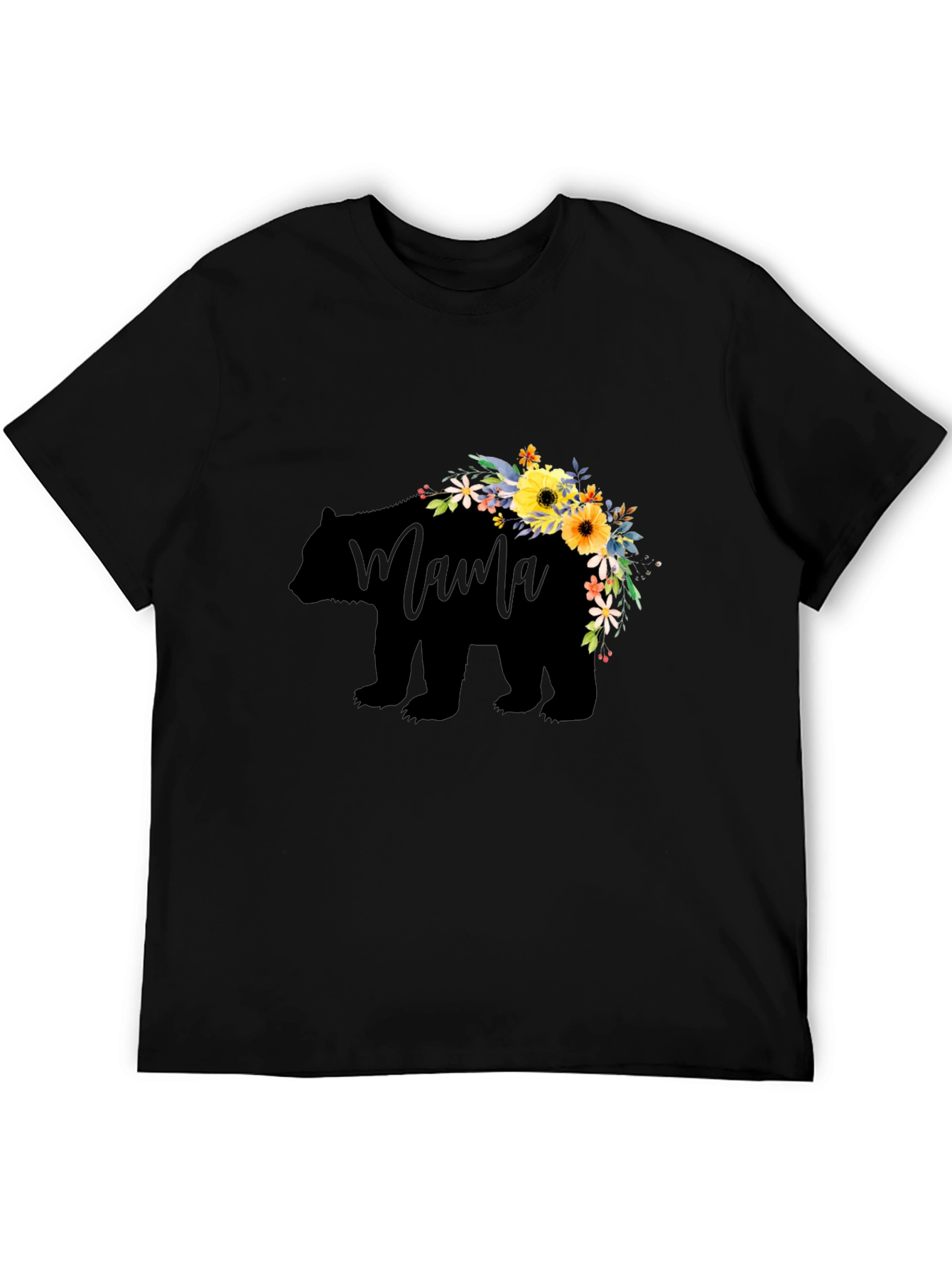 Mama Bear Floral Graphic T-Shirt