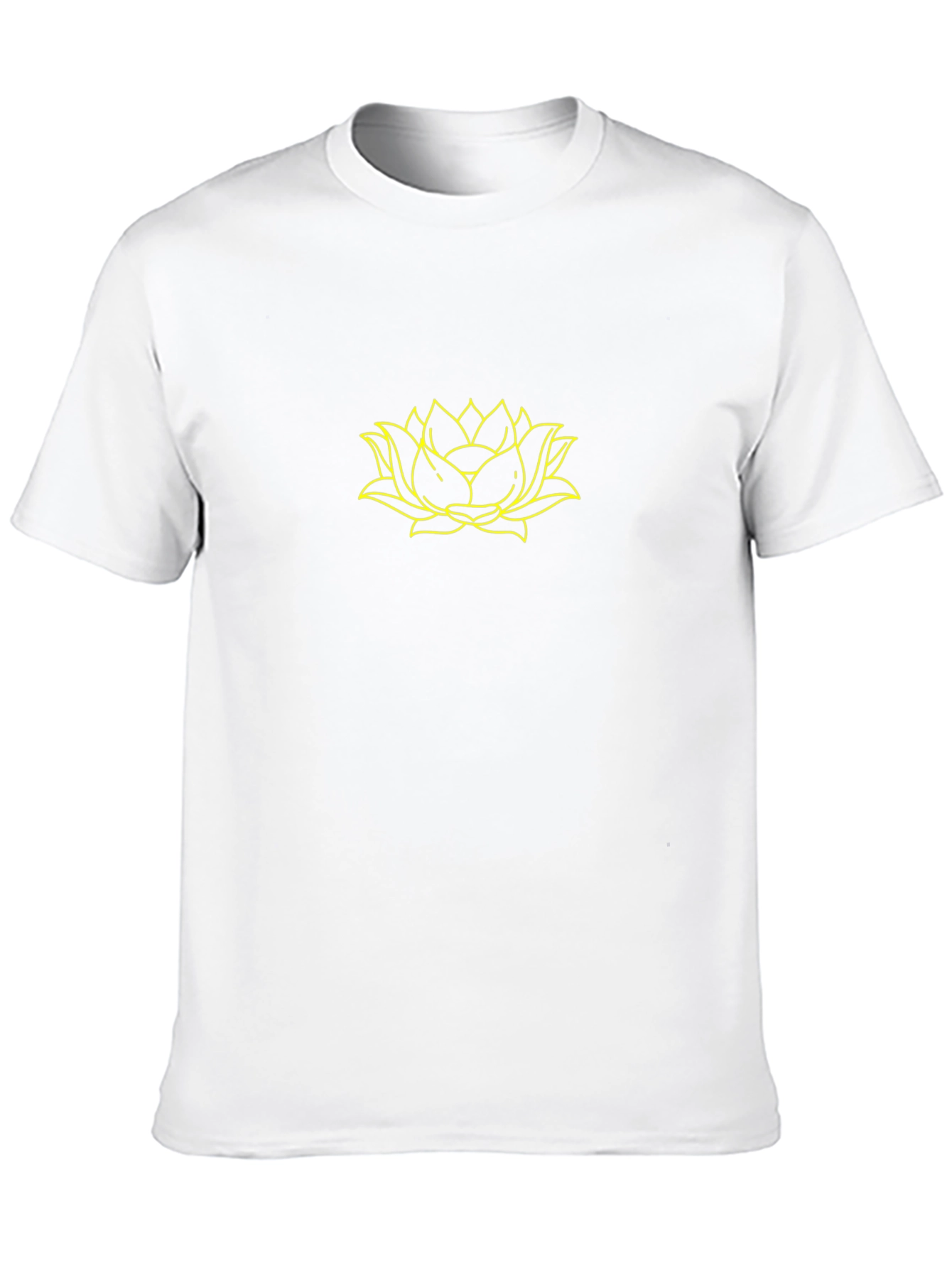 Lotus Flower Graphic Tee - Black