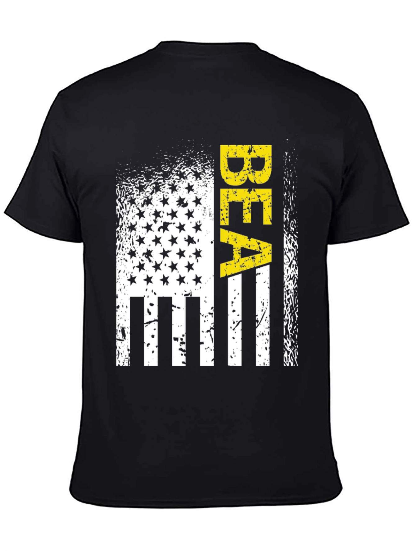 Distressed American Flag BEA Graphic T-Shirt