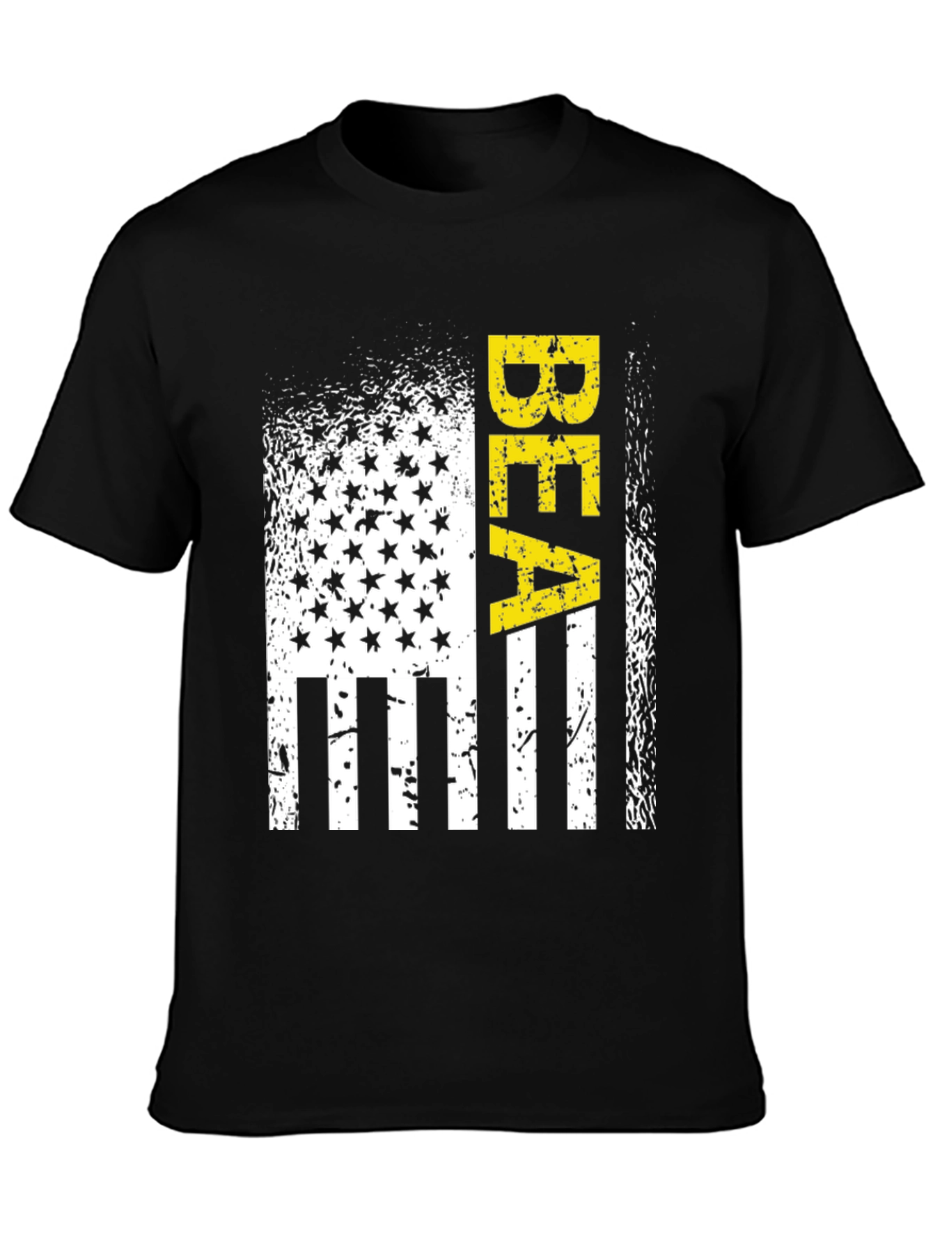 Distressed American Flag BEA Graphic T-Shirt