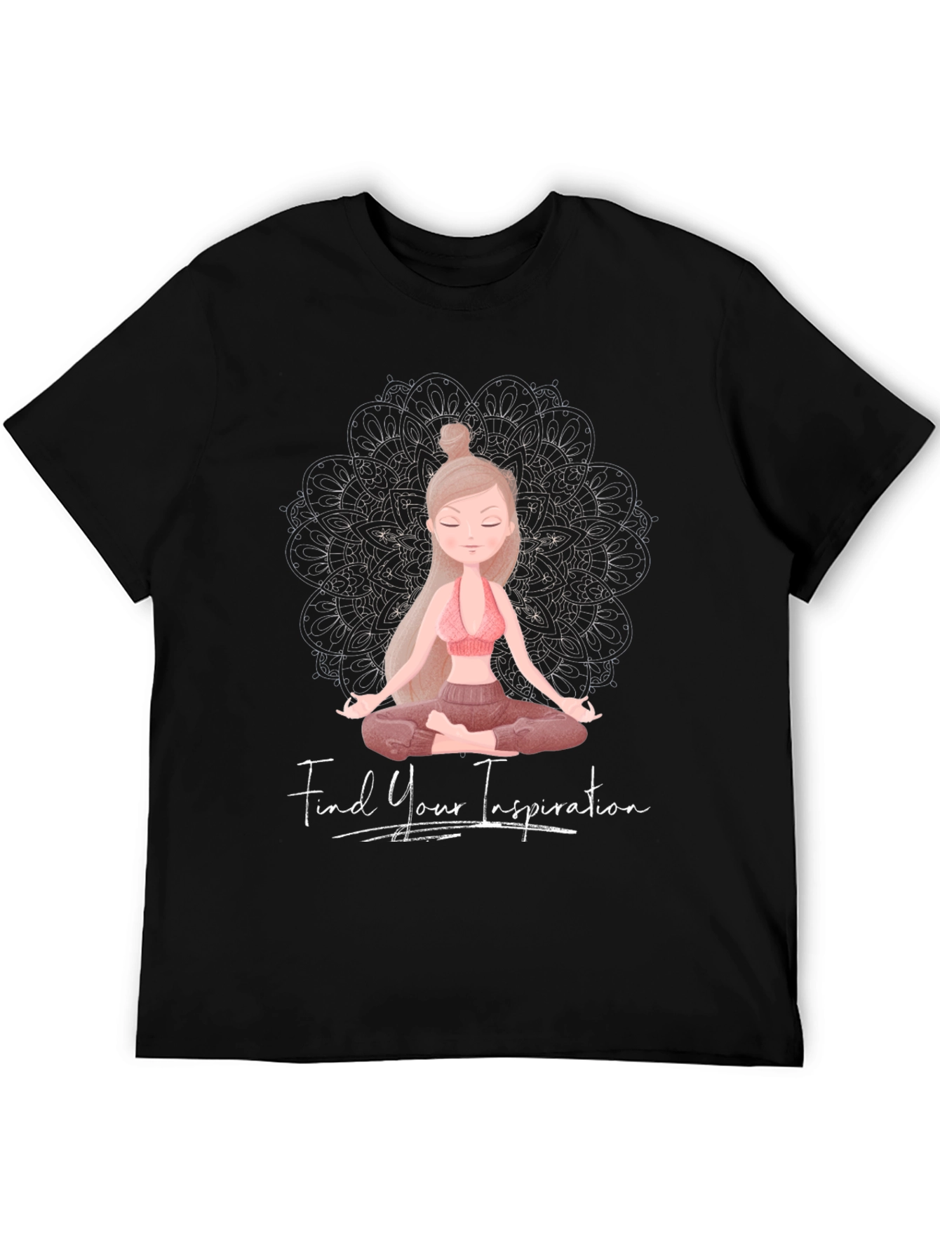 Inspirational Yoga Graphic Tee - Find Your Inspiration