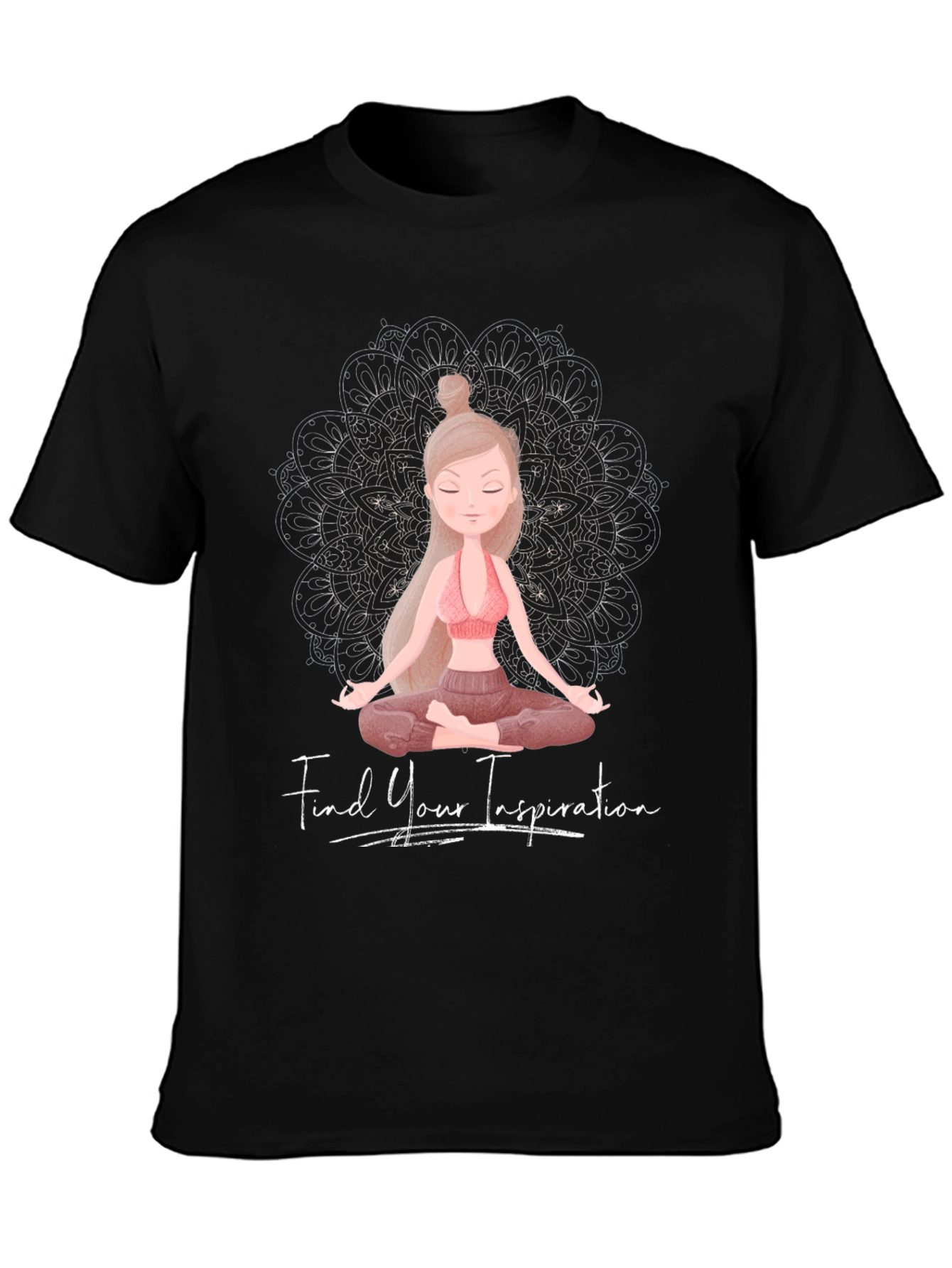 Inspirational Yoga Graphic Tee - Find Your Inspiration