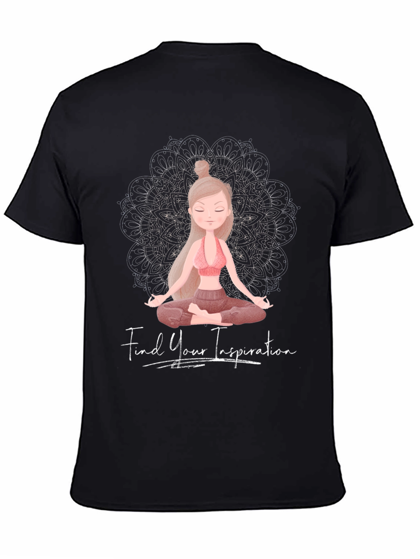 Inspirational Yoga Graphic Tee - Find Your Inspiration