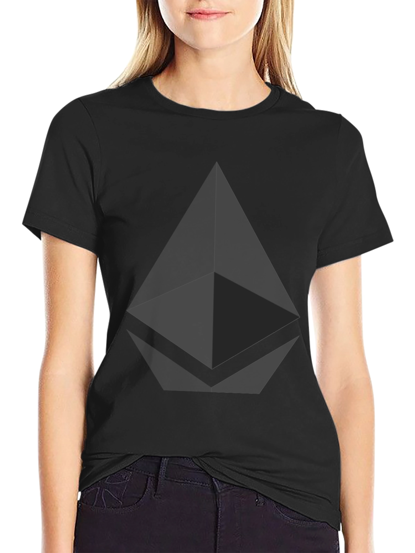Ethereum Black Graphic Tee - Crypto Fashion