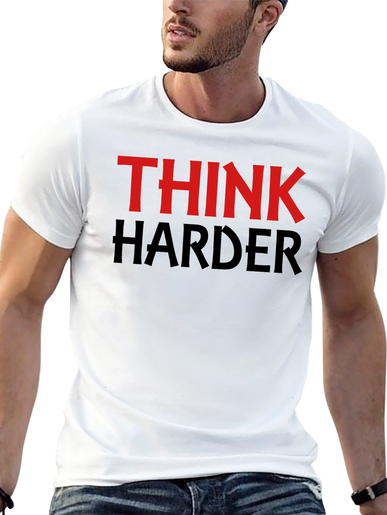 Think Harder Graphic T-Shirt