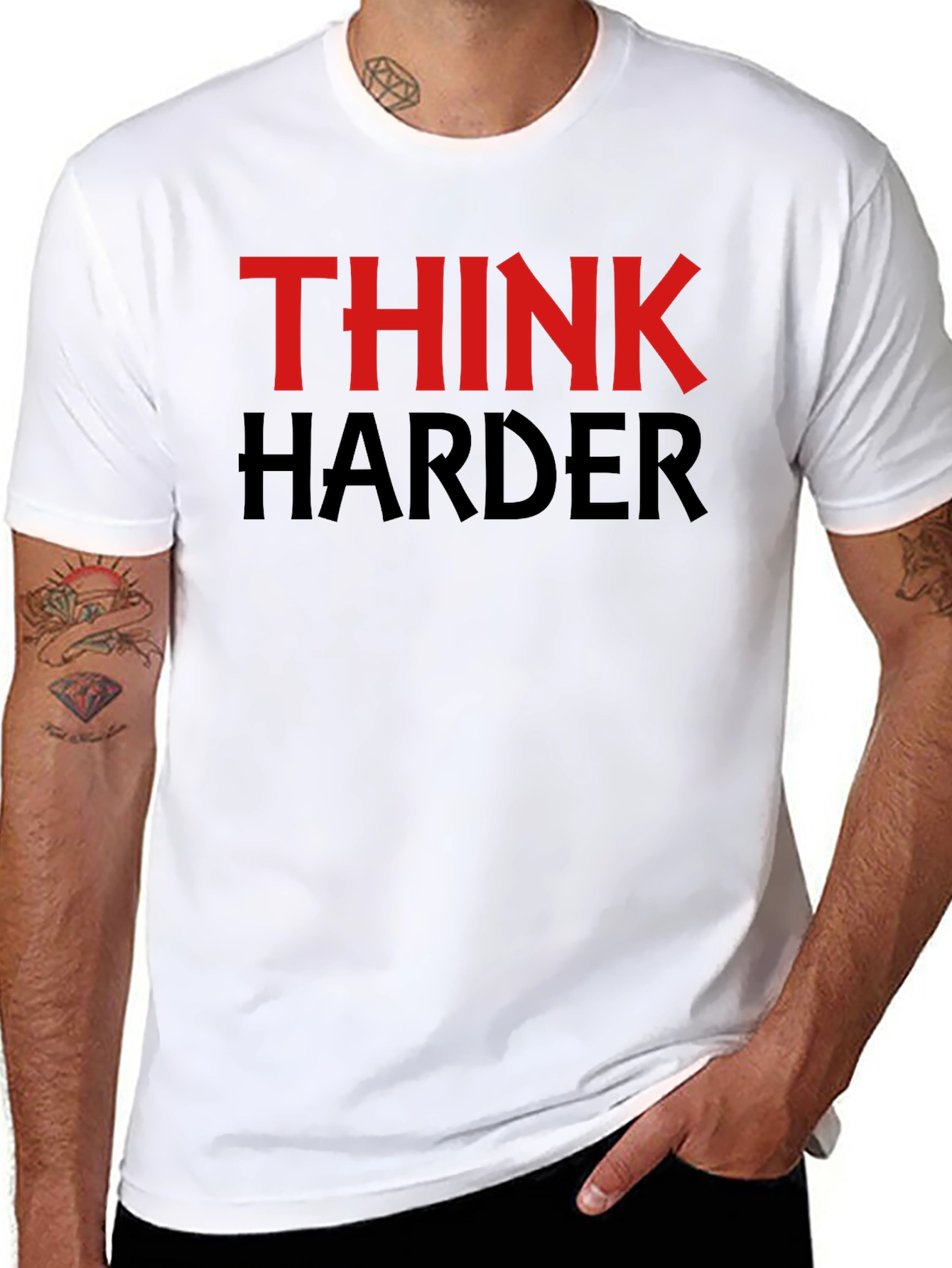 Think Harder Graphic T-Shirt