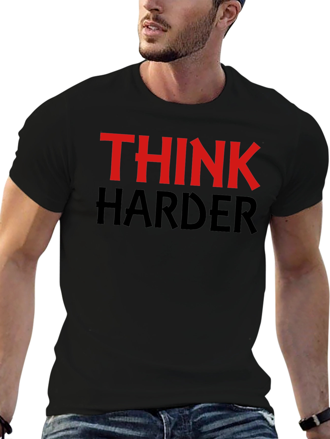Think Harder Graphic T-Shirt