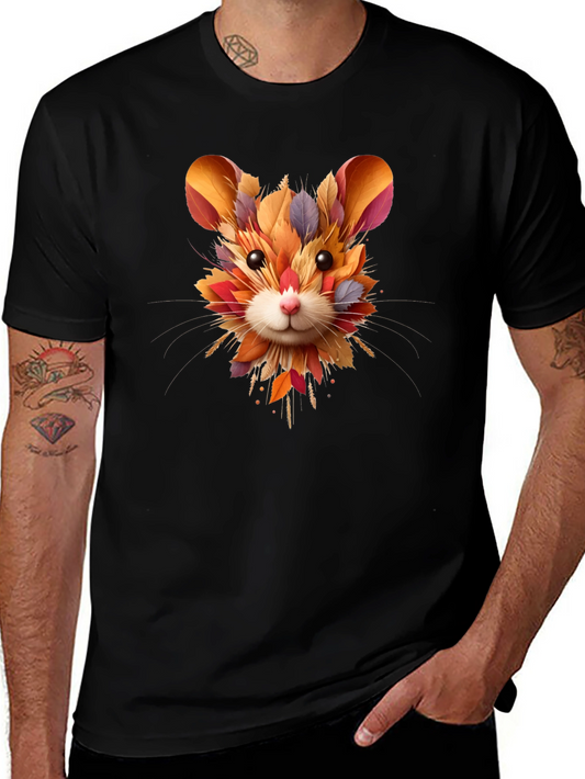 Autumn Hamster Tee - Unique Fall Design