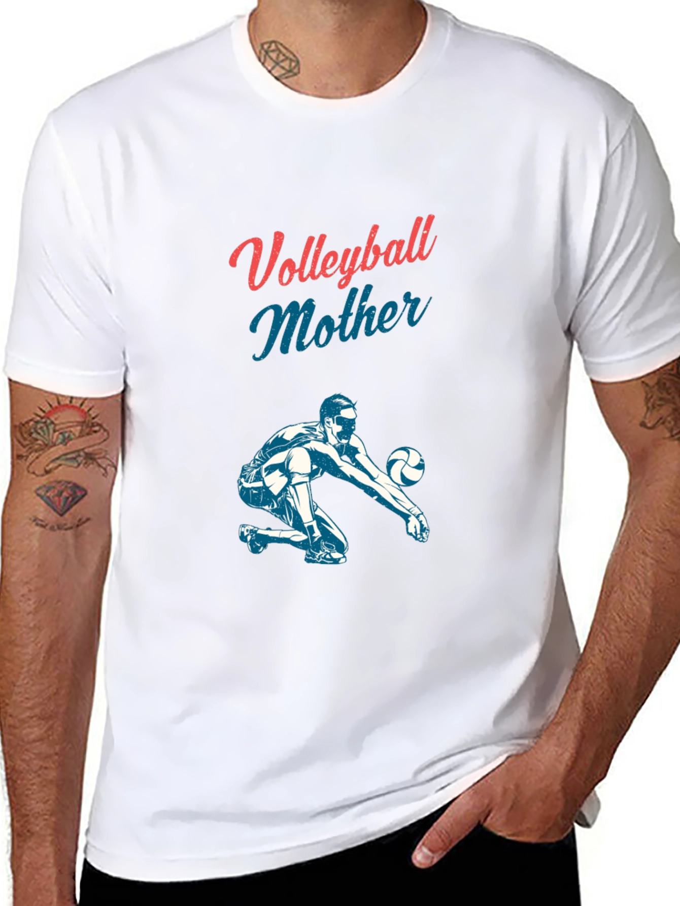 Volleyball Mother Graphic Tee