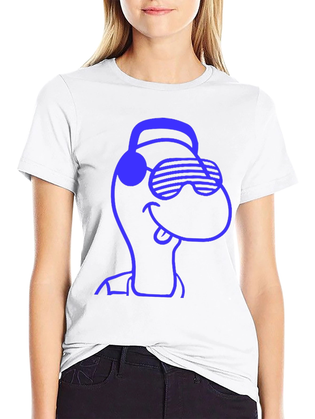Cool Dino Graphic Tee - Black Cotton T-Shirt