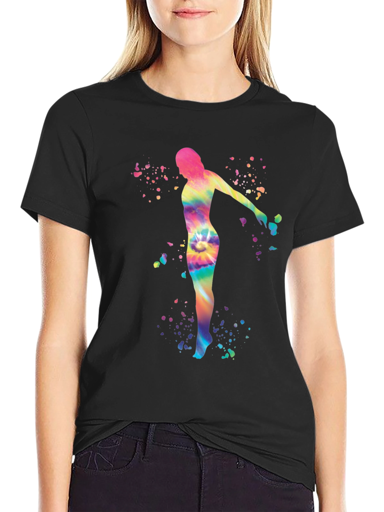 Tie Dye Woman Graphic Tee