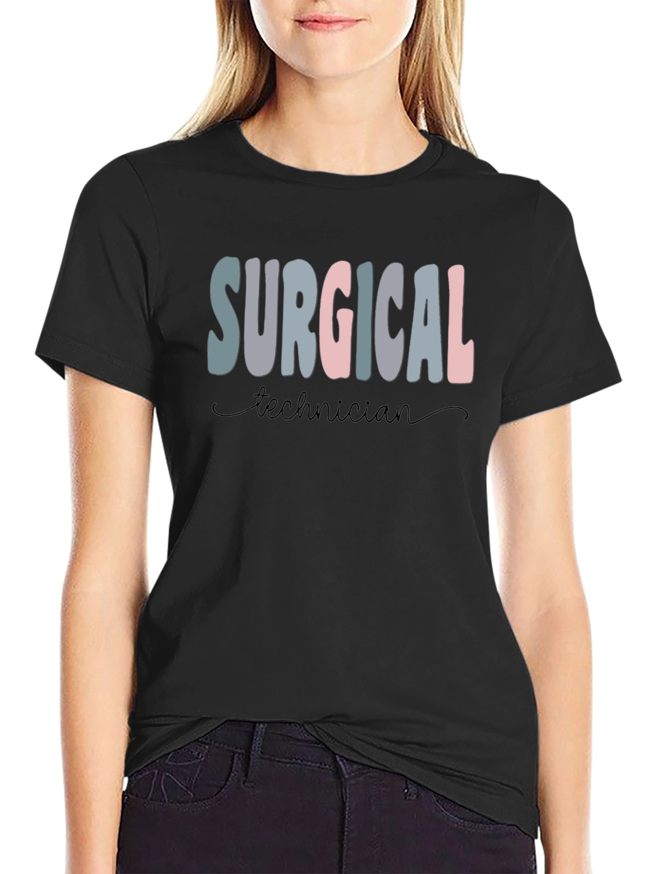 Surgical Technician T-Shirt Black