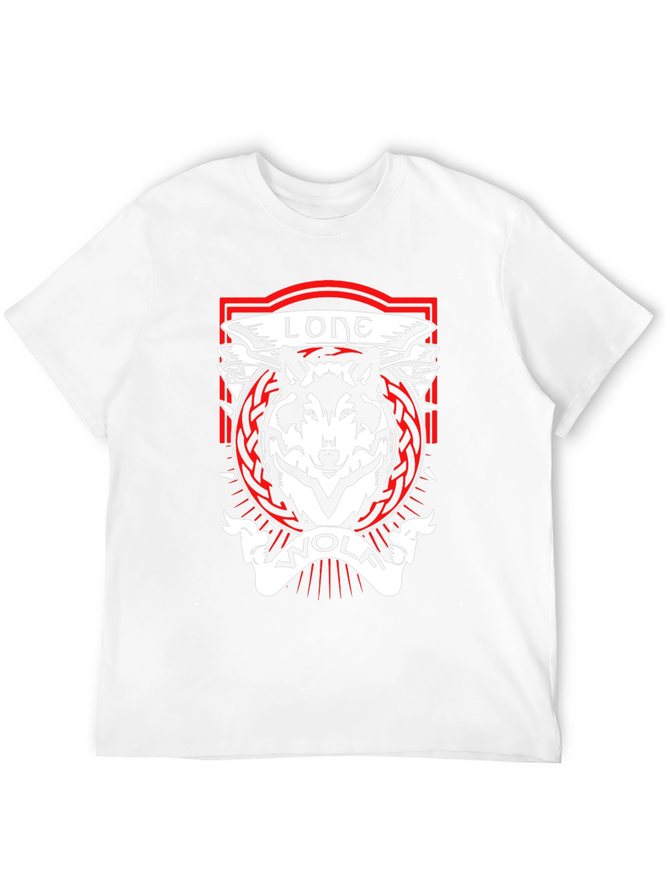 Lone Wolf Graphic Tee - Black Cotton T-Shirt