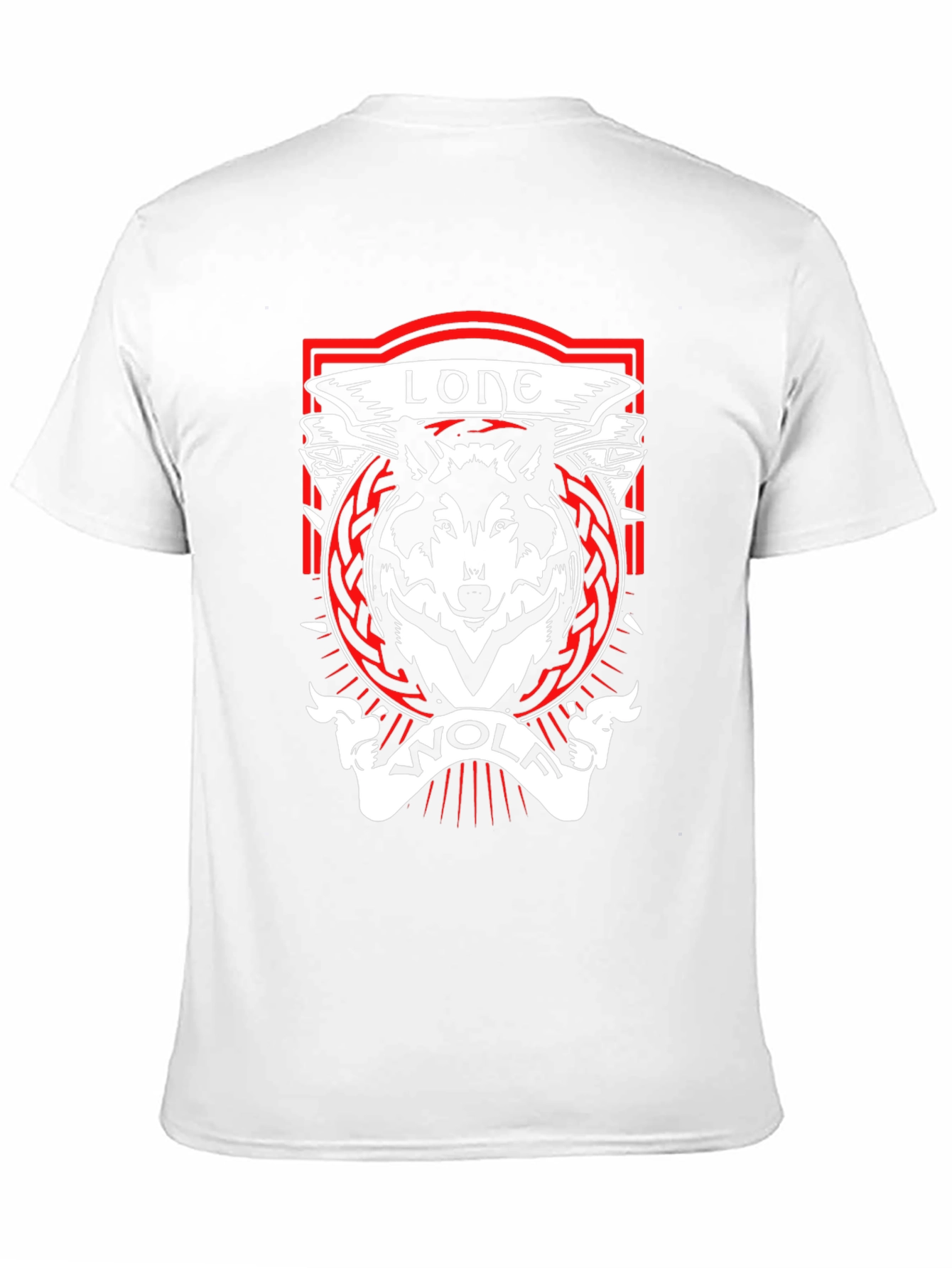 Lone Wolf Graphic Tee - Black Cotton T-Shirt