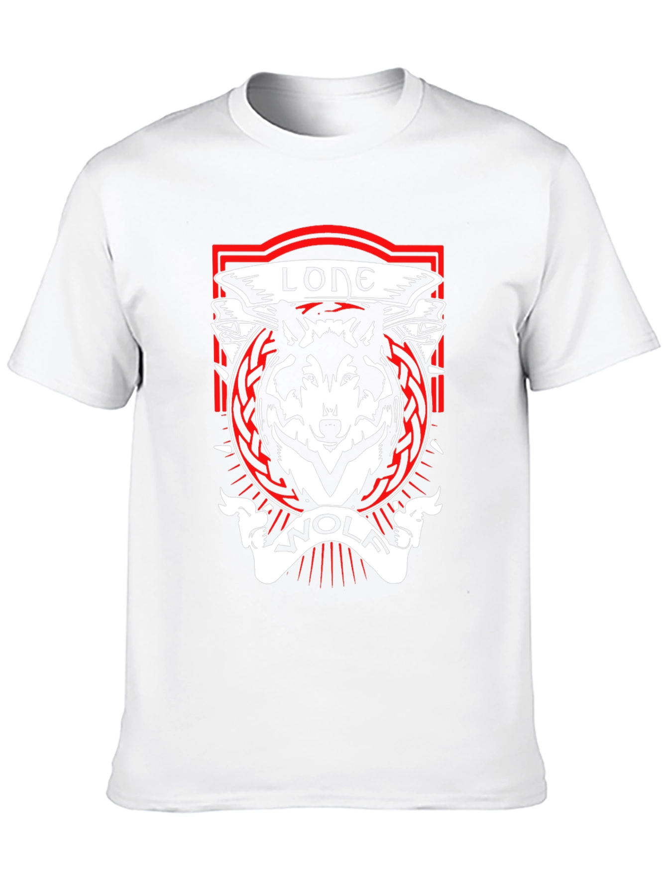 Lone Wolf Graphic Tee - Black Cotton T-Shirt