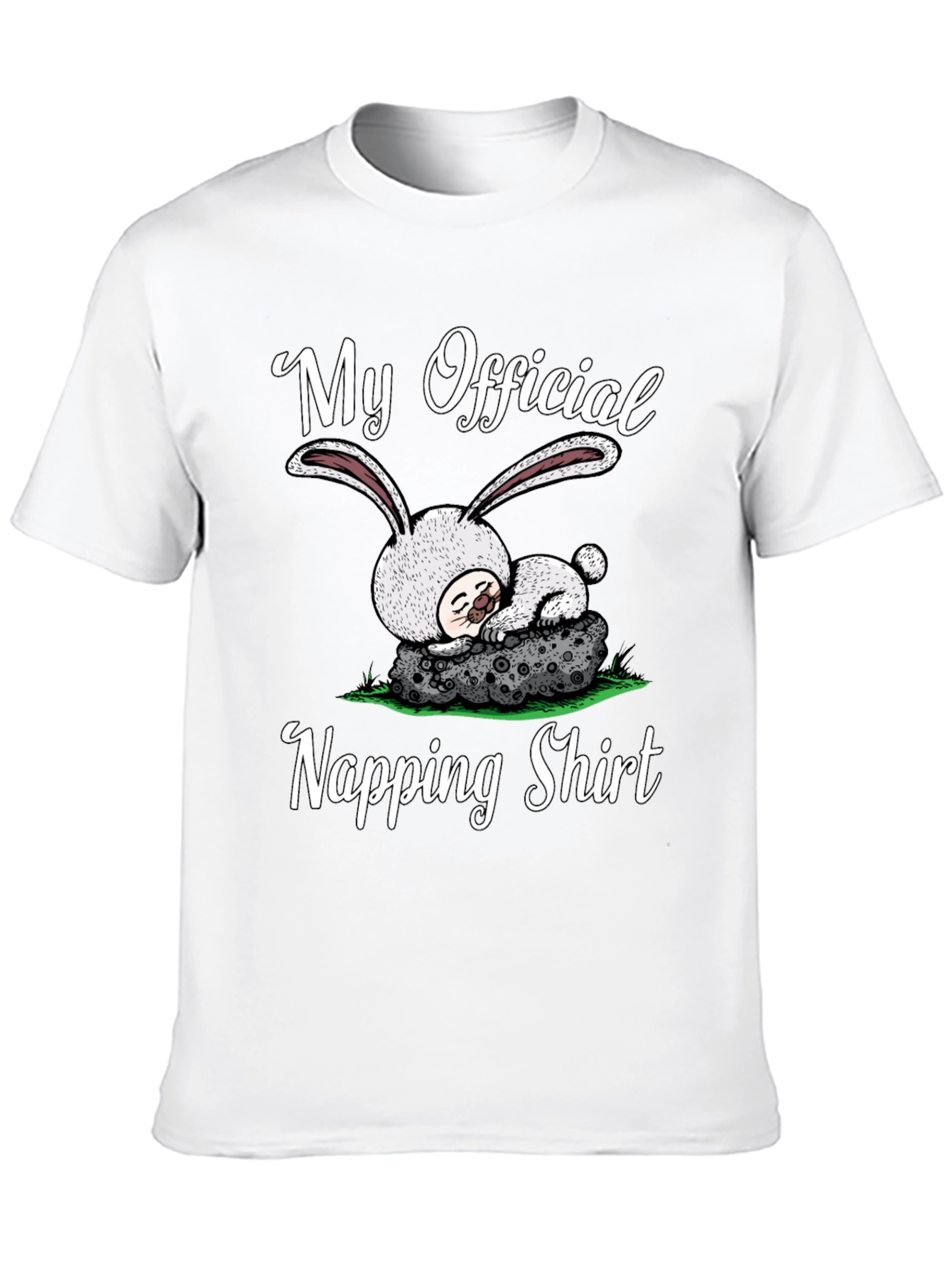 My Official Napping Shirt Cute Bunny Sleep Tee