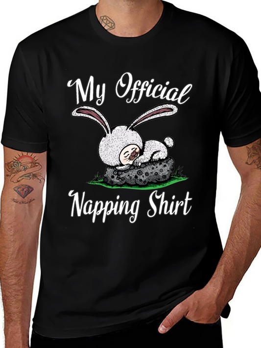 My Official Napping Shirt Cute Bunny Sleep Tee