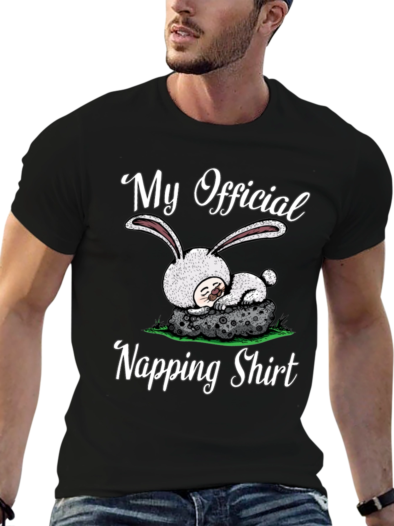 My Official Napping Shirt Cute Bunny Sleep Tee