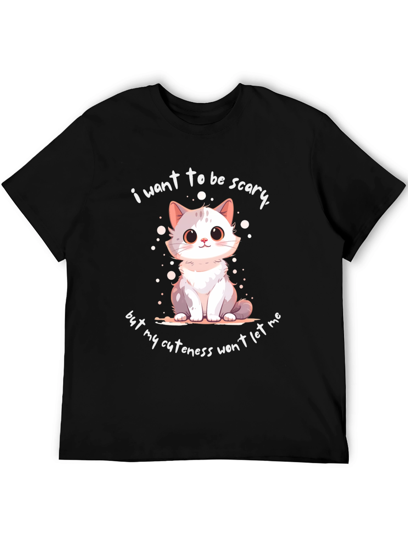 Cute Cat Graphic T-Shirt - Funny Saying