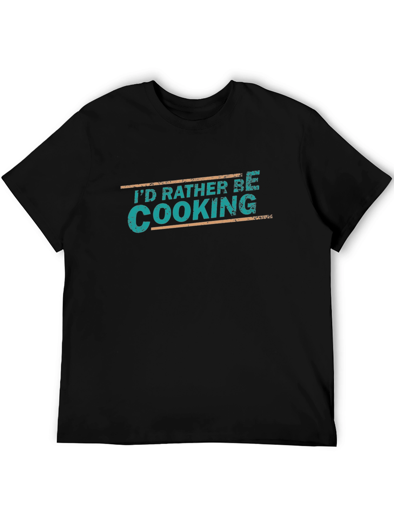 Id Rather Be Cooking Black T-Shirt