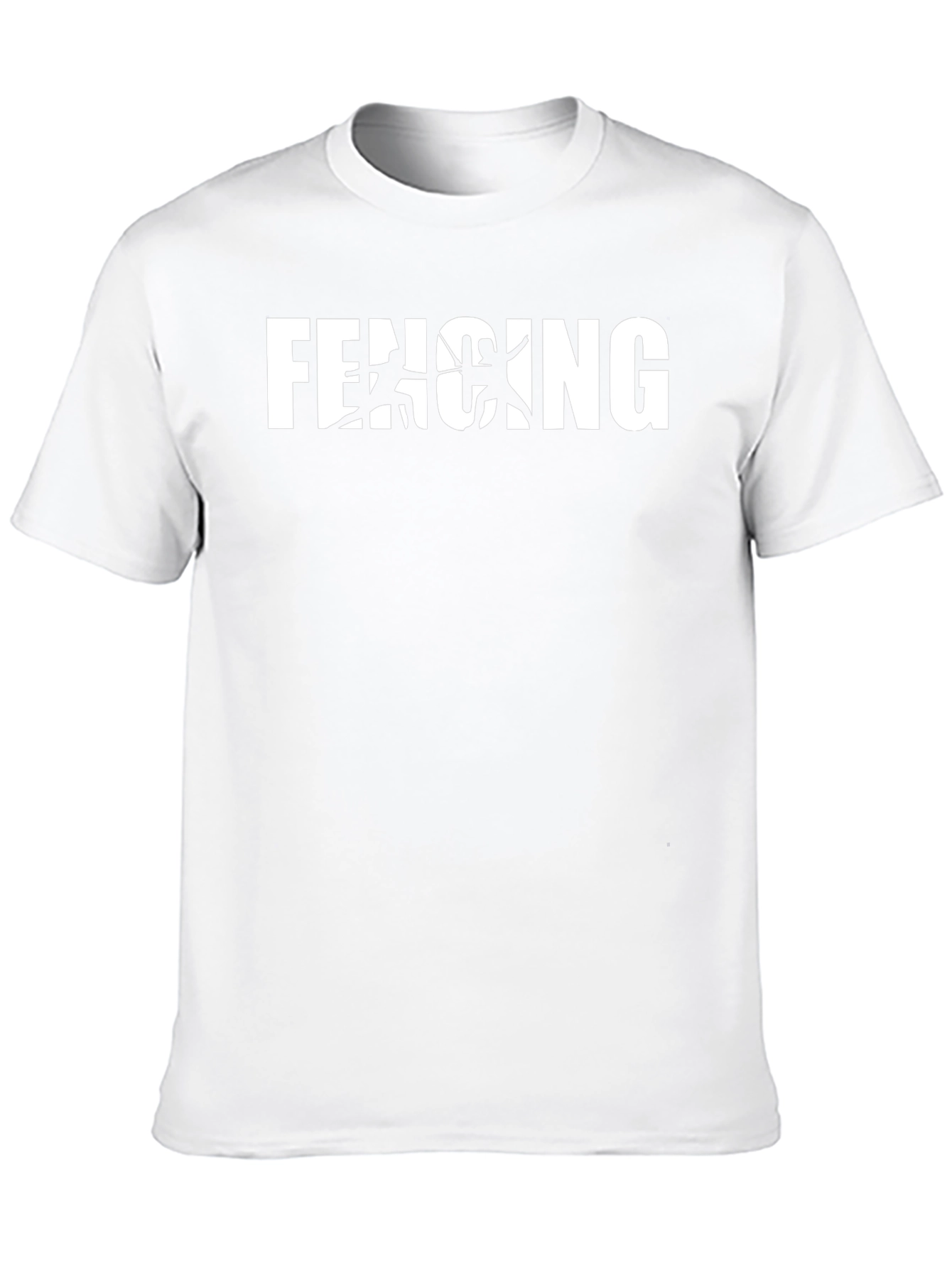 Fencing Graphic Black T-Shirt