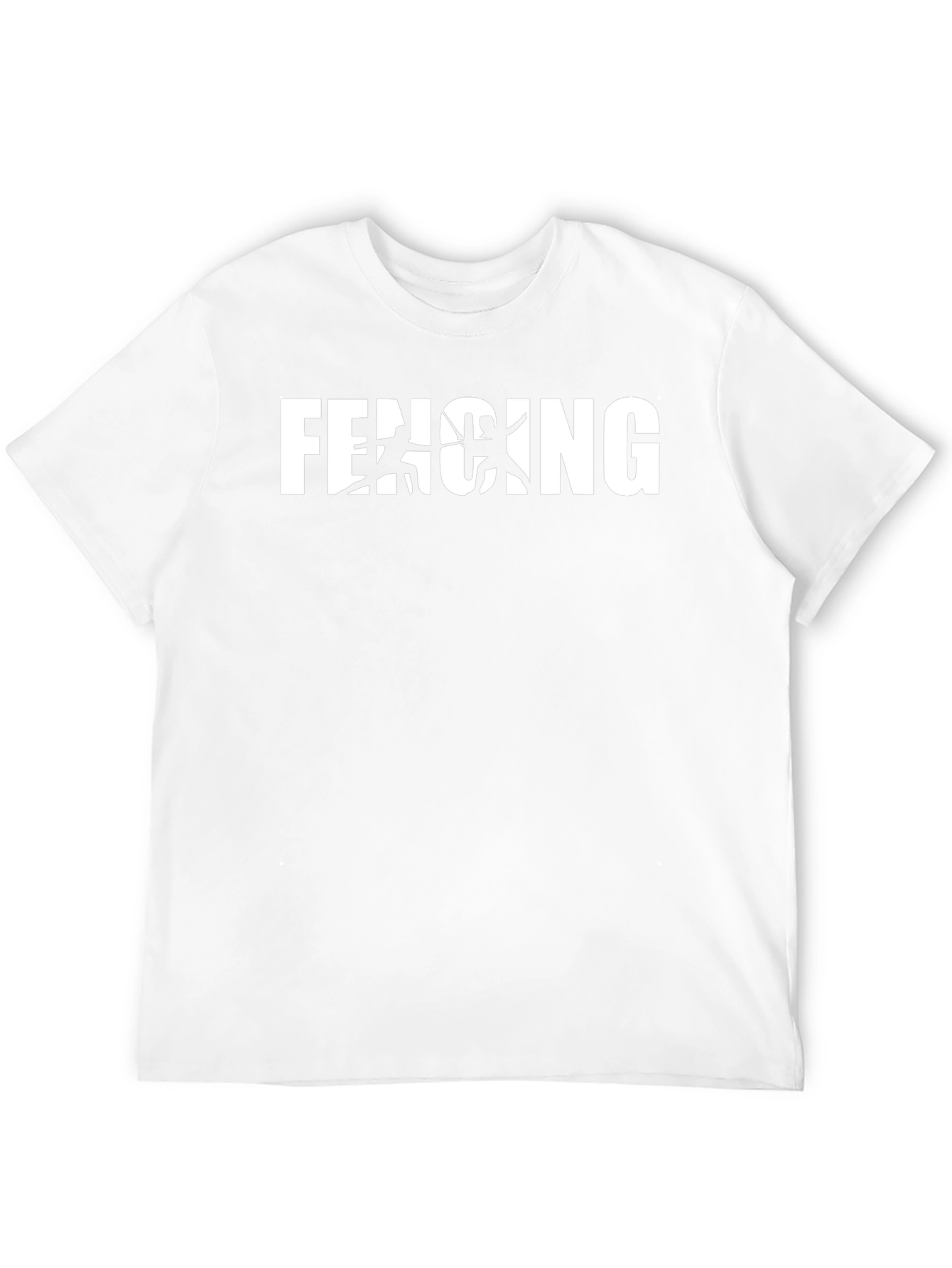 Fencing Graphic Black T-Shirt