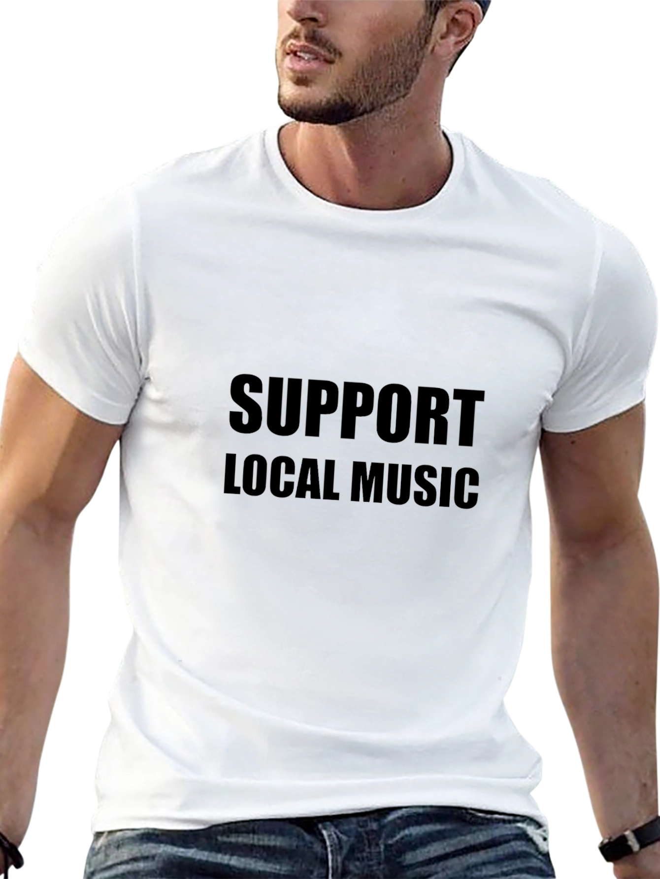 Support Local Music Graphic Tee - Black