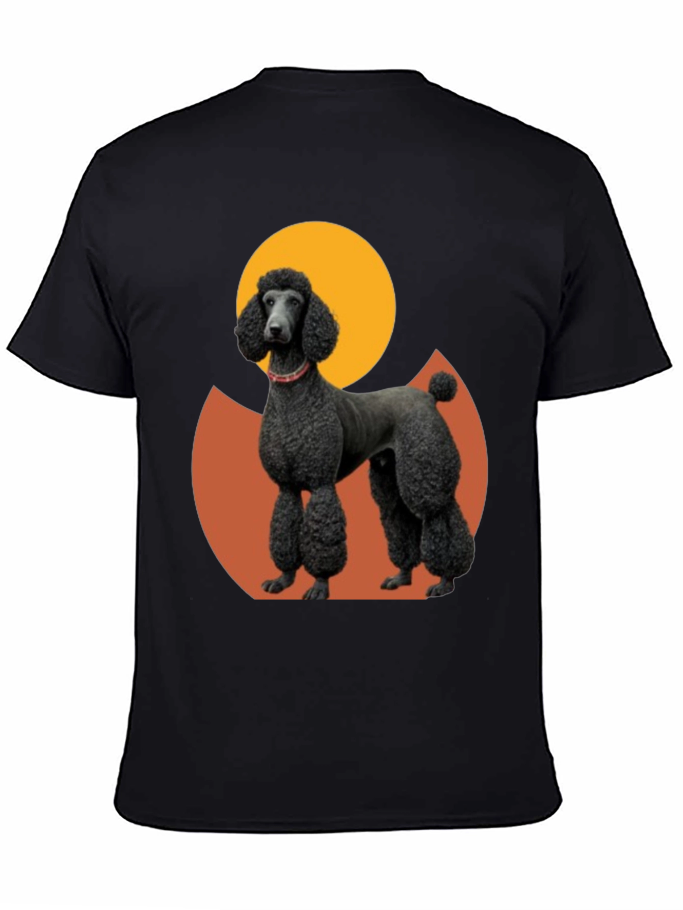 Poodle Graphic Tee - Black Cotton Blend