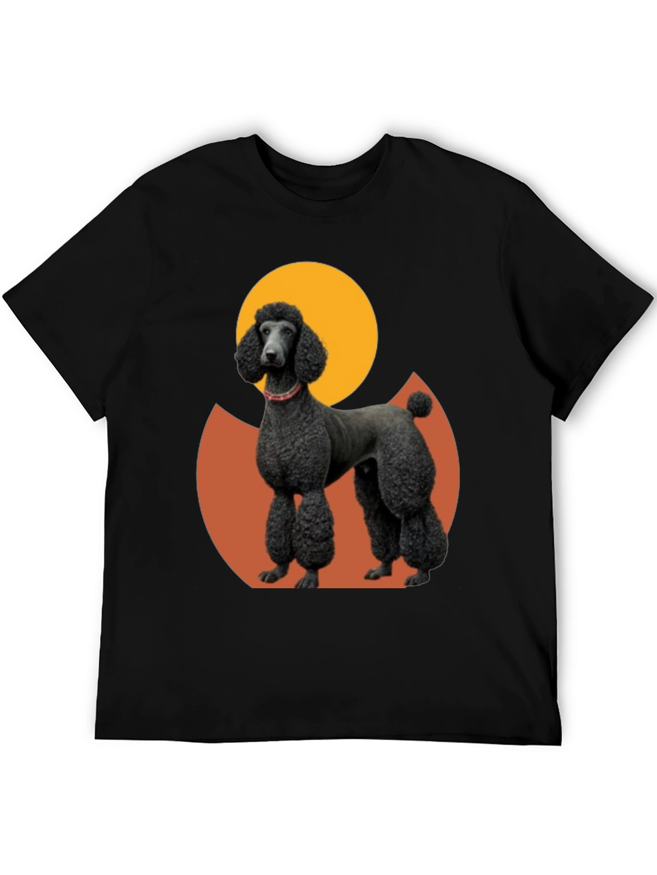 Poodle Graphic Tee - Black Cotton Blend