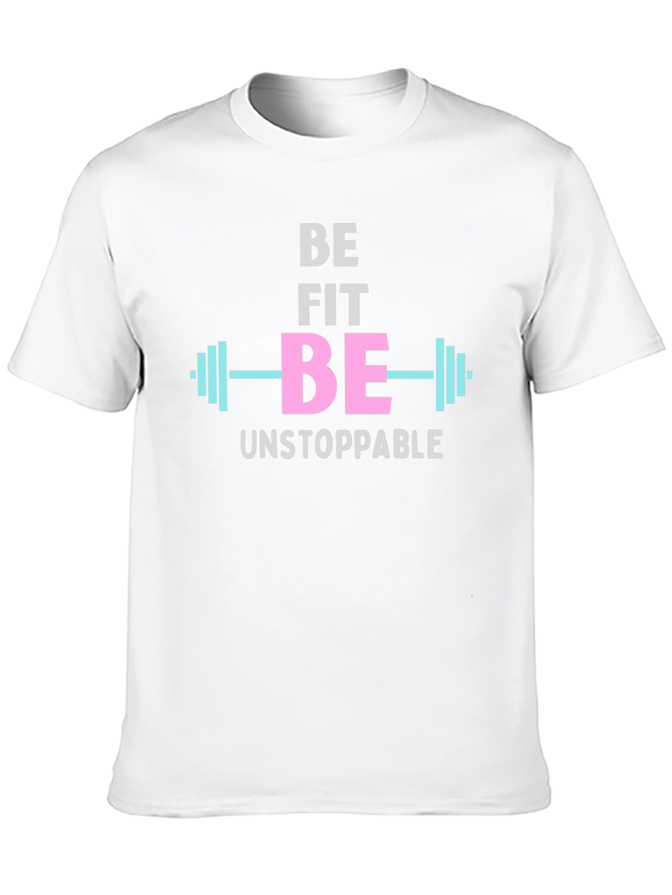 Be Fit Be Unstoppable Black Graphic T-Shirt