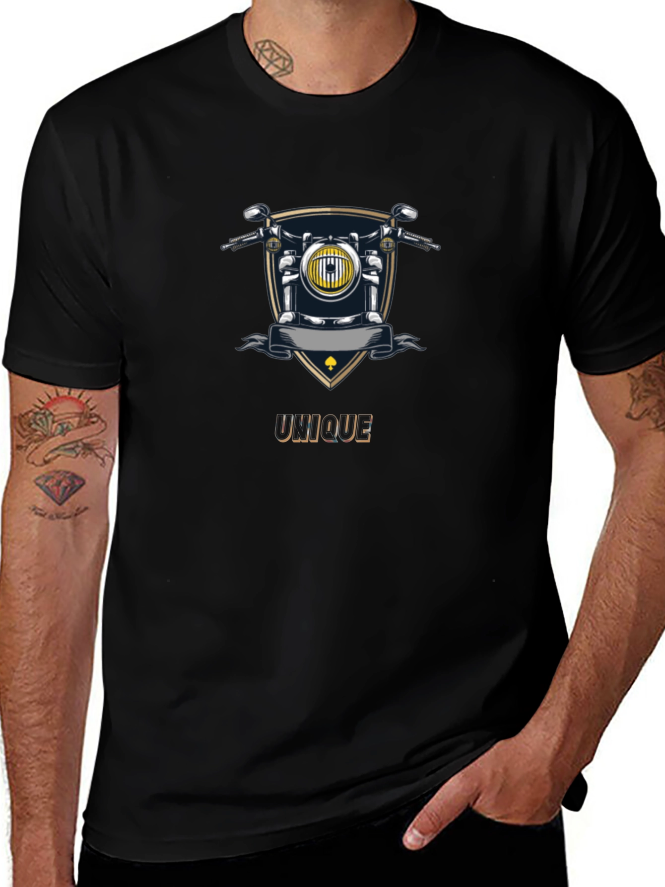 Unique Motorcycle Graphic T-Shirt