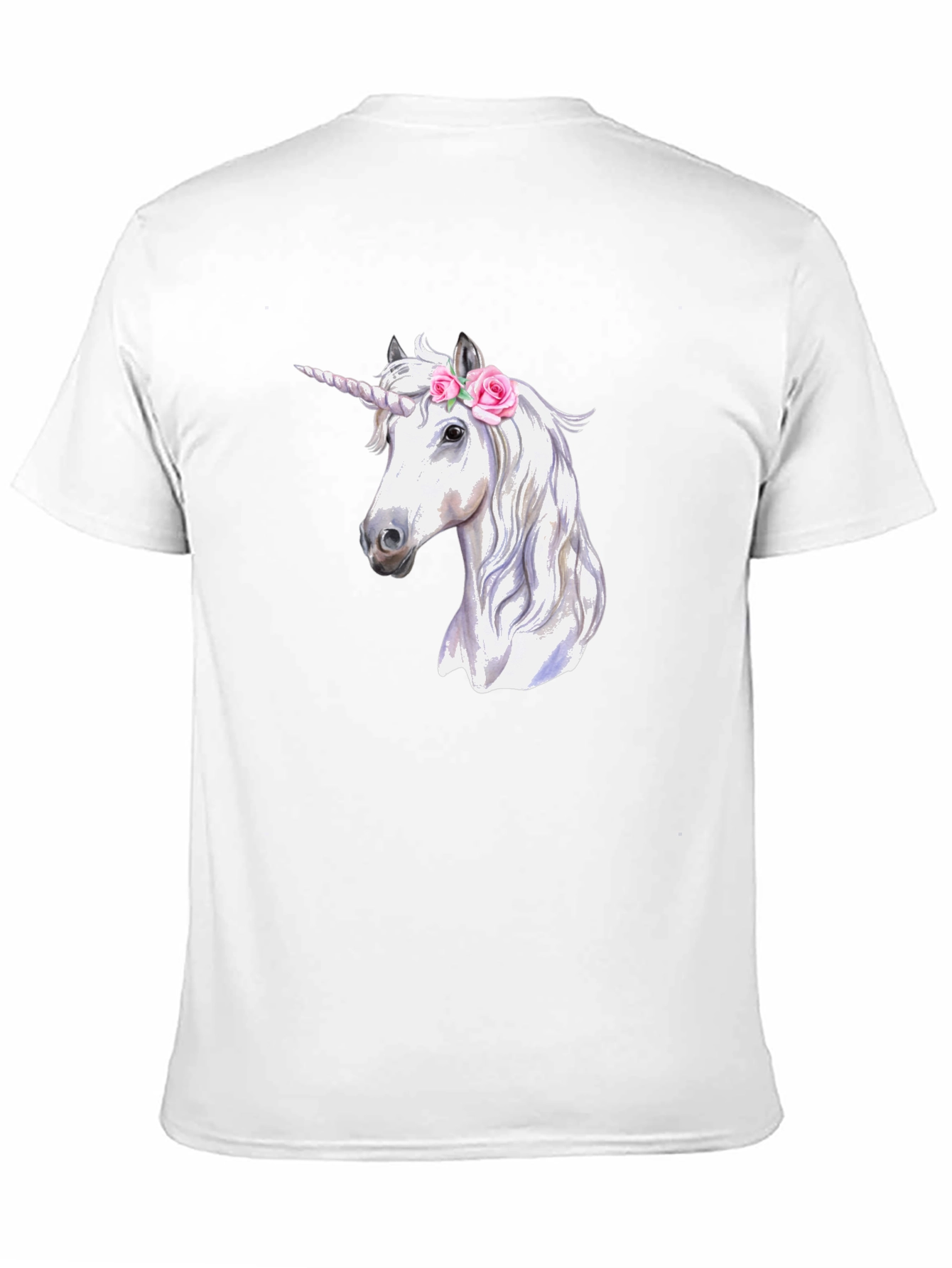 Unicorn Graphic Print Black T-Shirt