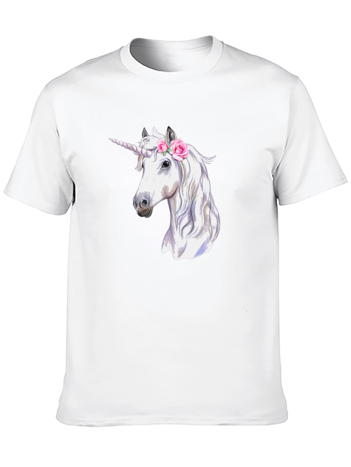 Unicorn Graphic Print Black T-Shirt