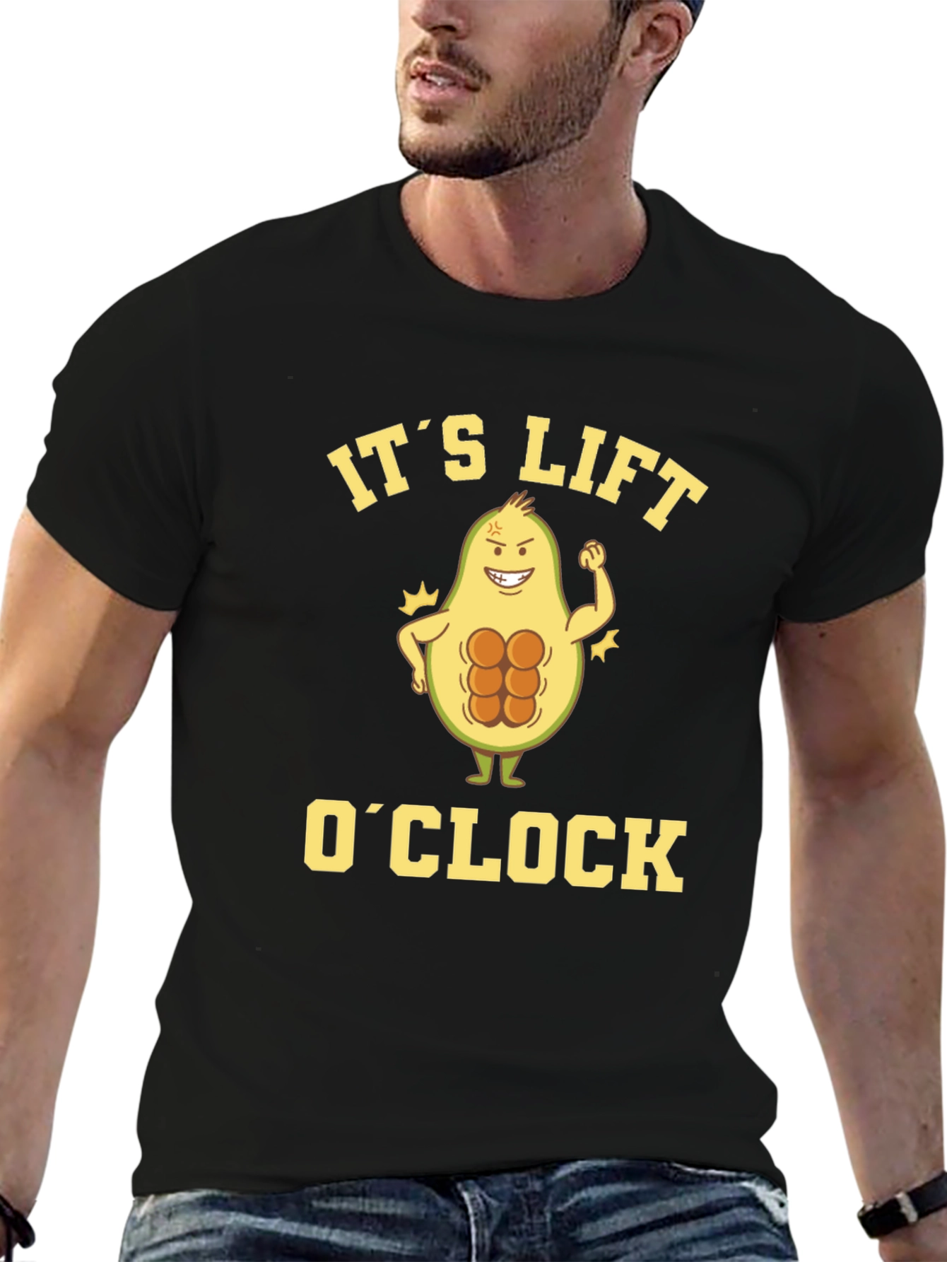 Its Lift OClock Avocado Gym T-Shirt