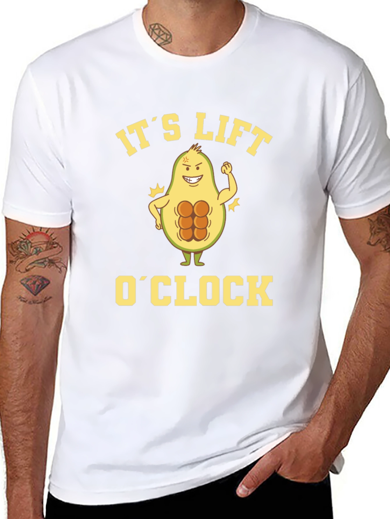 Its Lift OClock Avocado Gym T-Shirt
