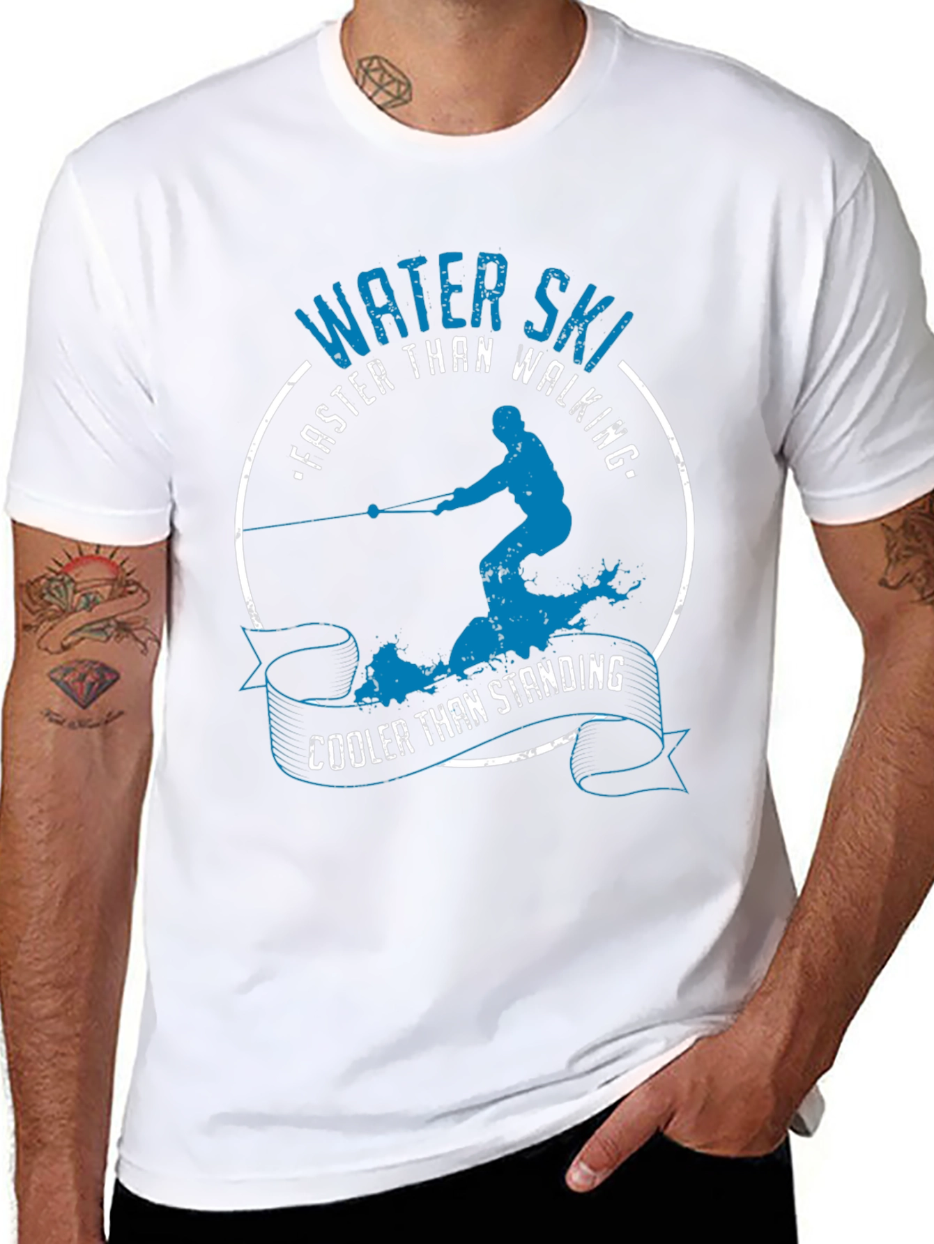 Water Skiing T-Shirt: Faster Cooler Than Ever!