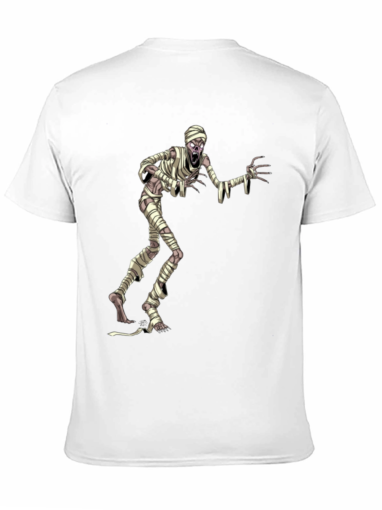 Mummy Graphic T-Shirt - Black Halloween Tee