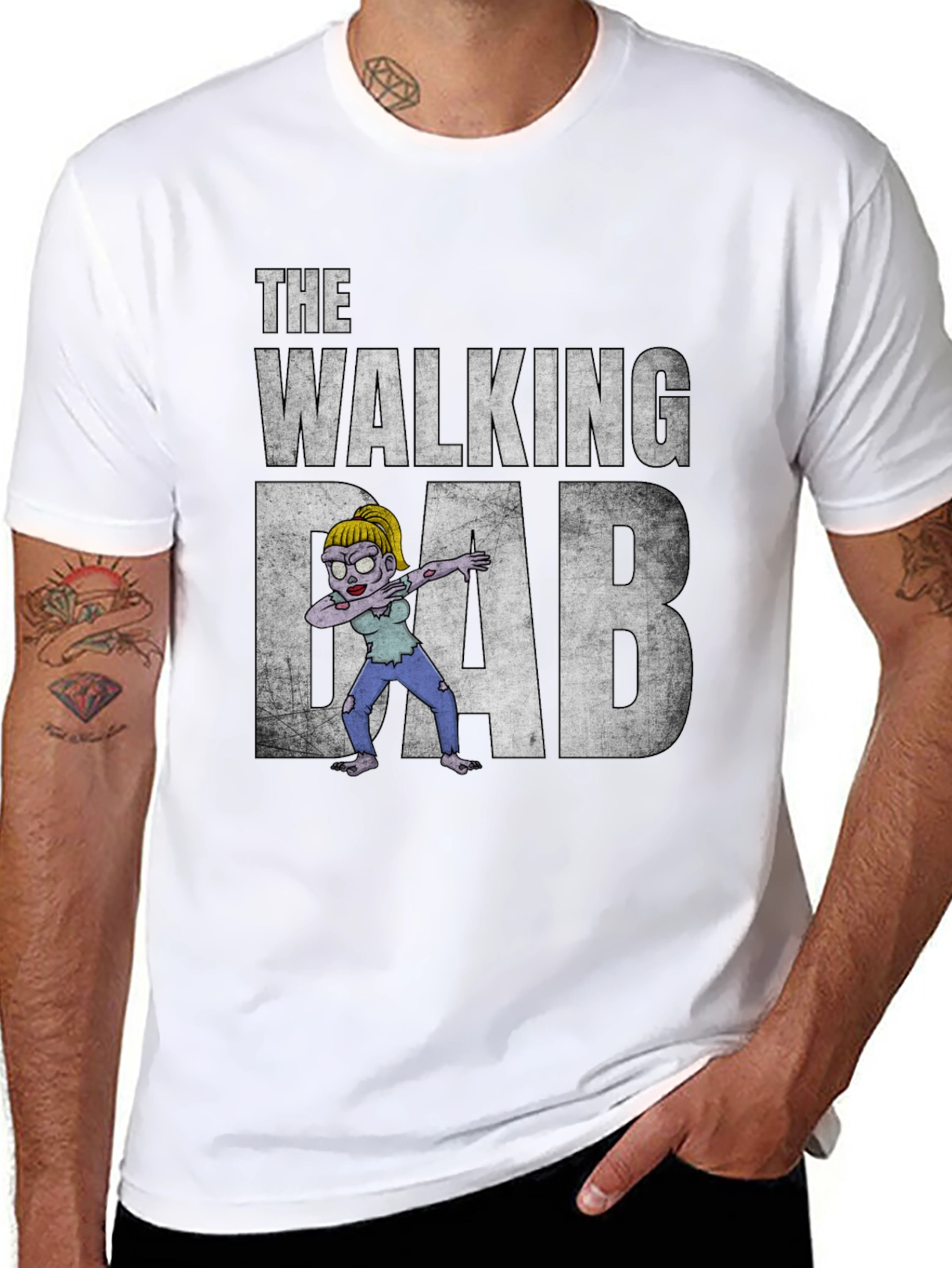 The Walking Dab Zombie Graphic T-Shirt