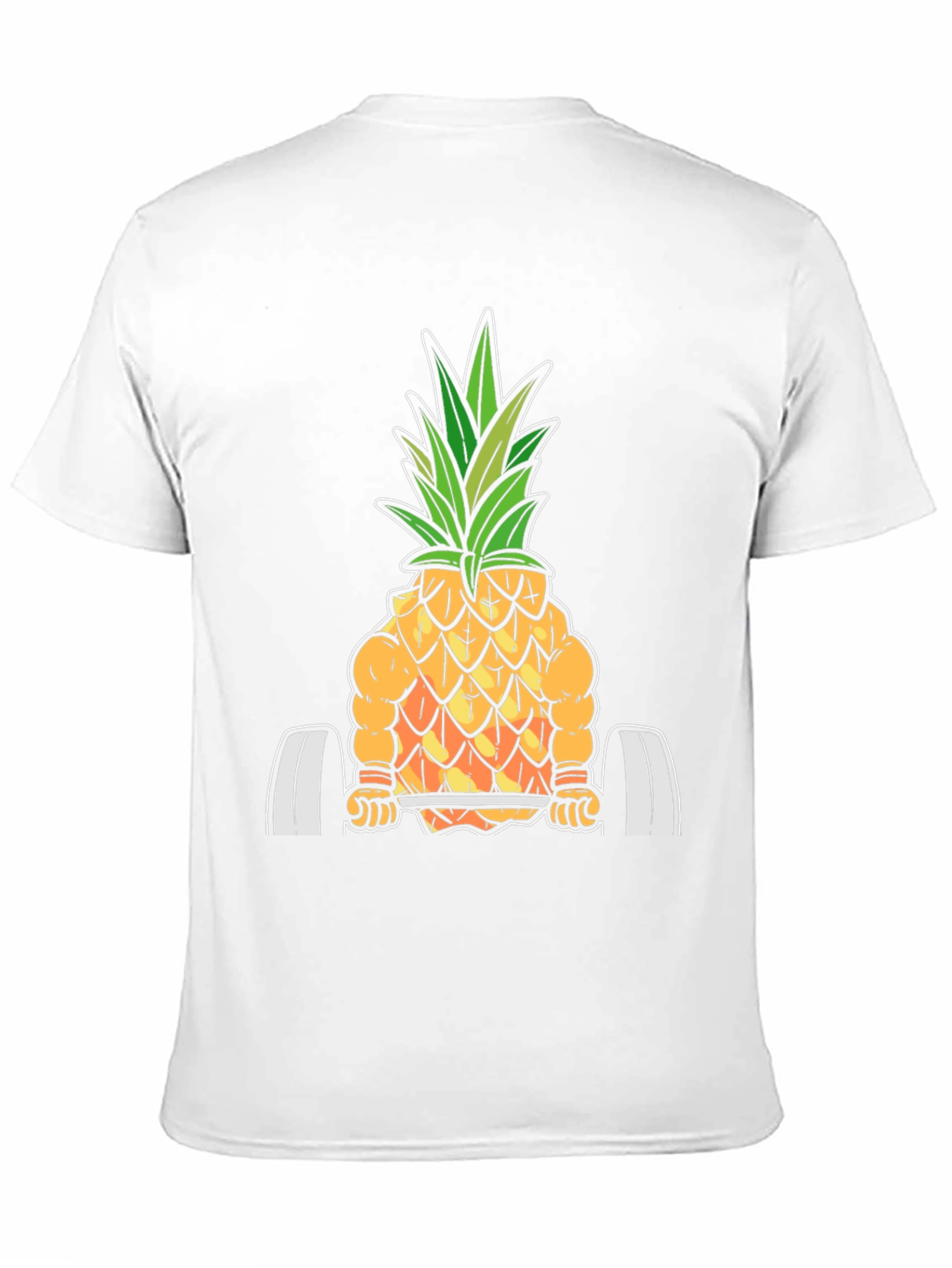 Funny Pineapple Bodybuilder Graphic T-Shirt