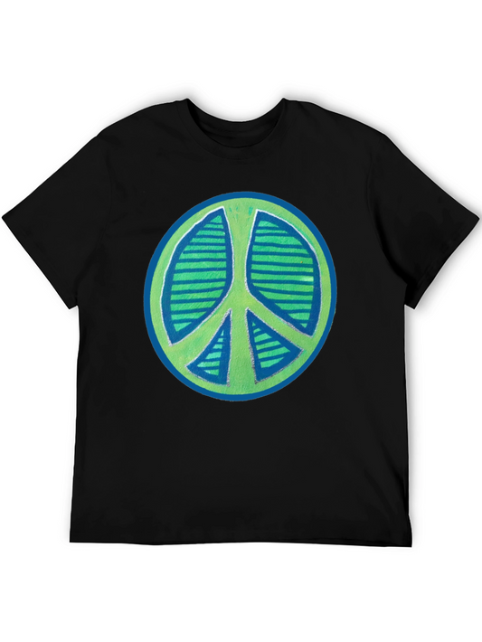 Peace Sign Graphic Tee - Retro Style