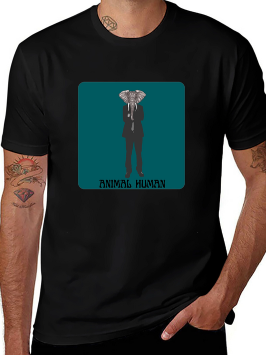 Animal Human Elephant Head T-Shirt