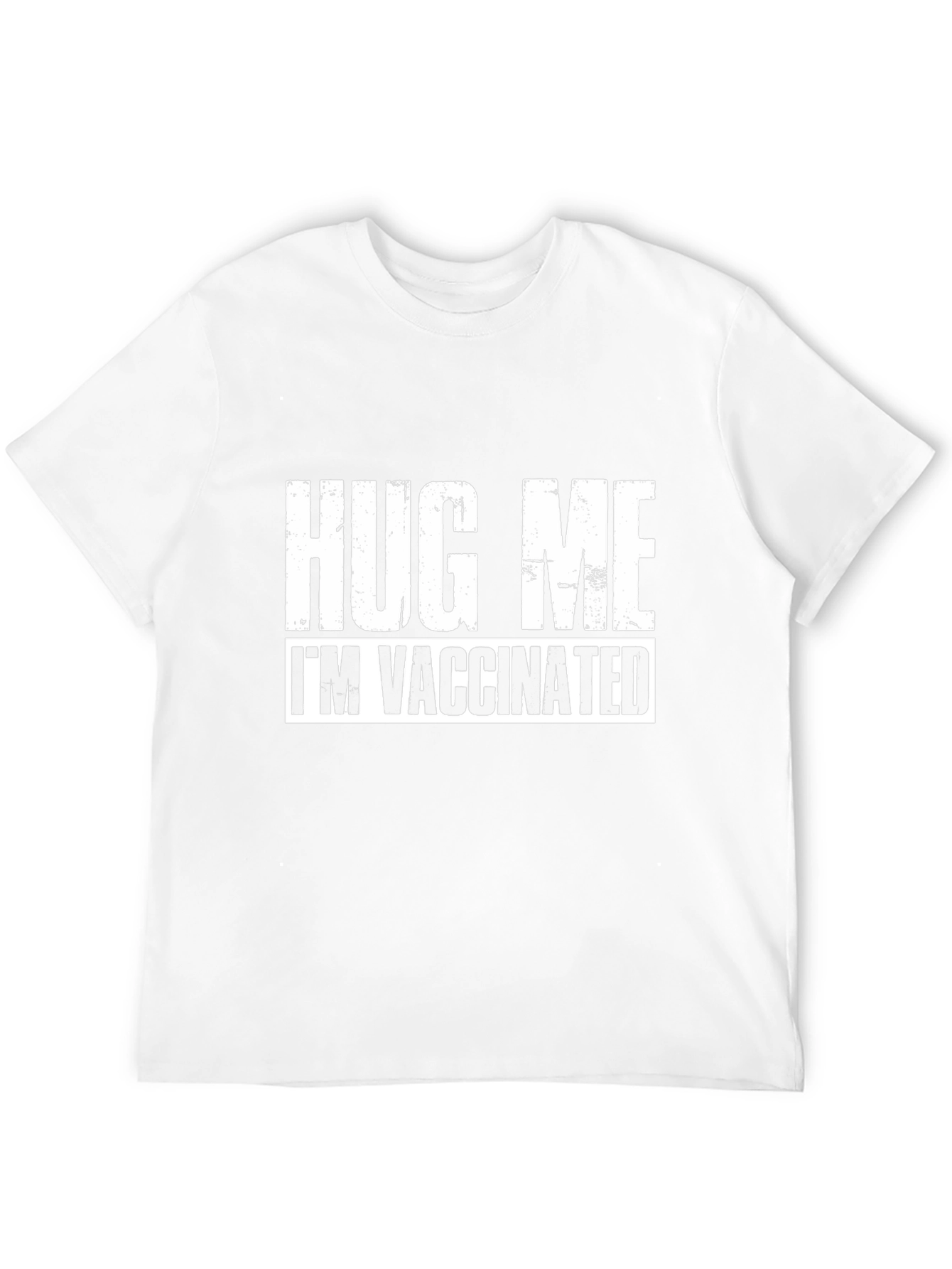 Hug Me Im Vaccinated Black Tee