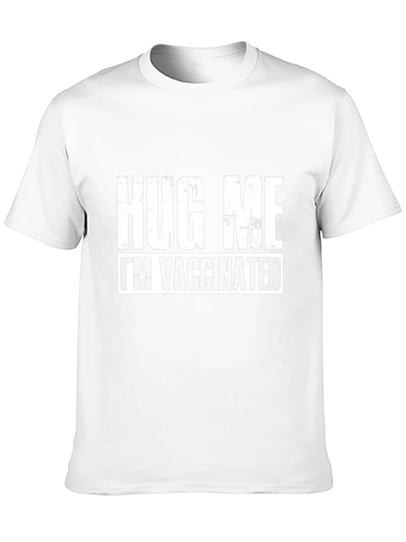 Hug Me Im Vaccinated Black Tee
