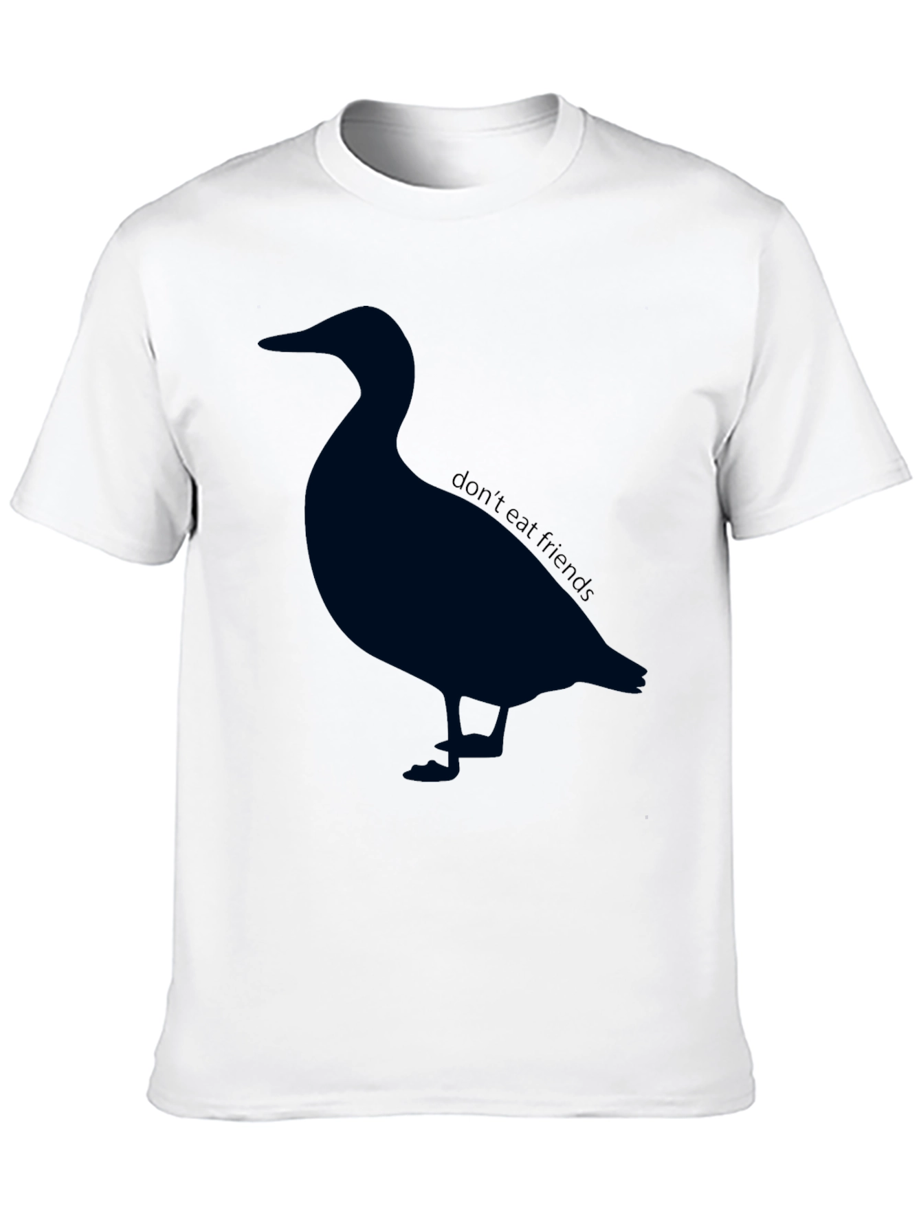 Duck Silhouette T-Shirt - Dont Eat Friends Vegan Tee