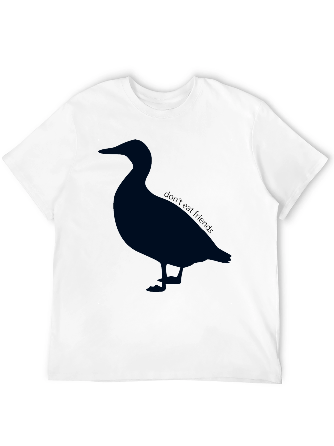 Duck Silhouette T-Shirt - Dont Eat Friends Vegan Tee
