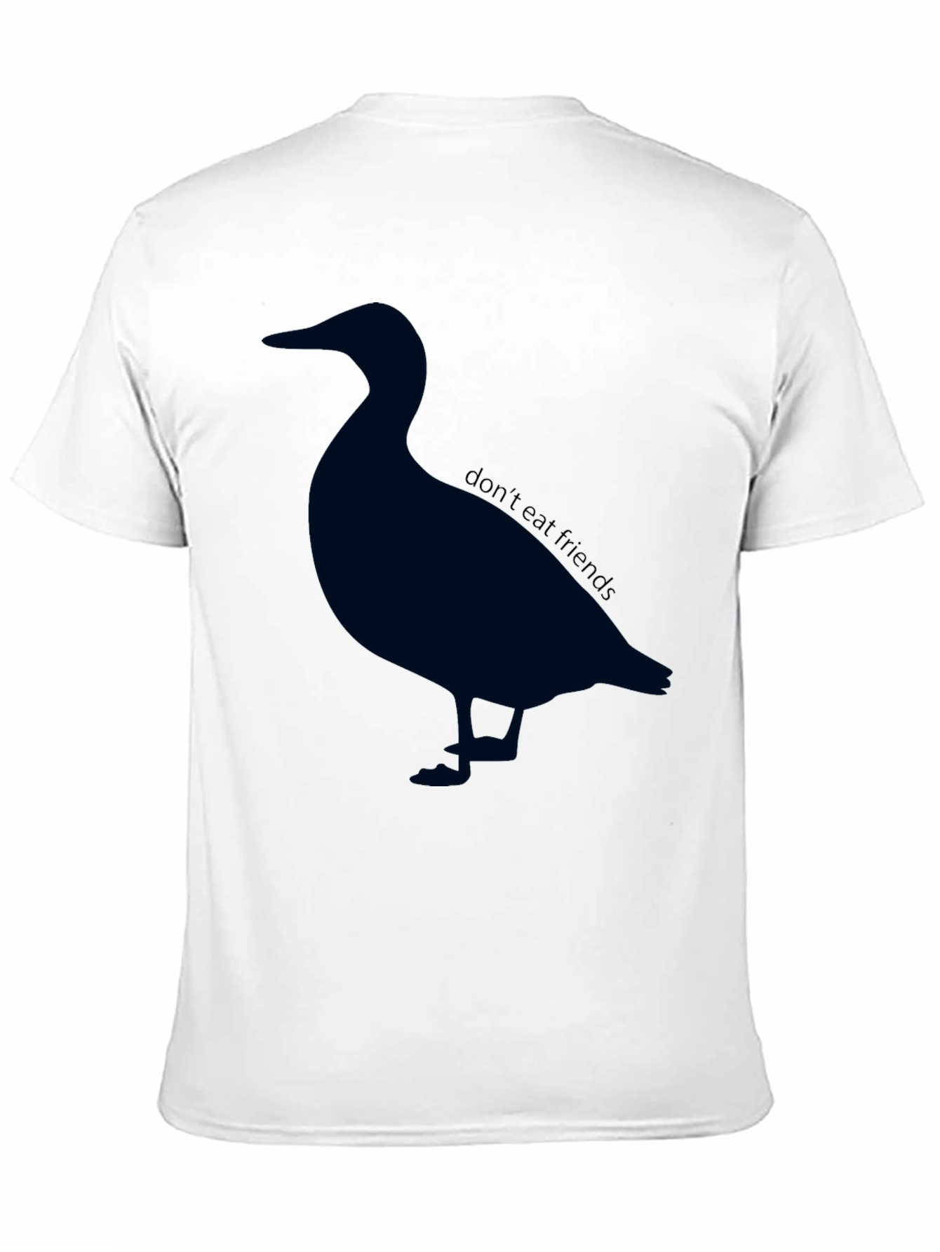 Duck Silhouette T-Shirt - Dont Eat Friends Vegan Tee